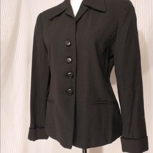 Neiman Marcus NM Essentials Wool Lined Blazer 4